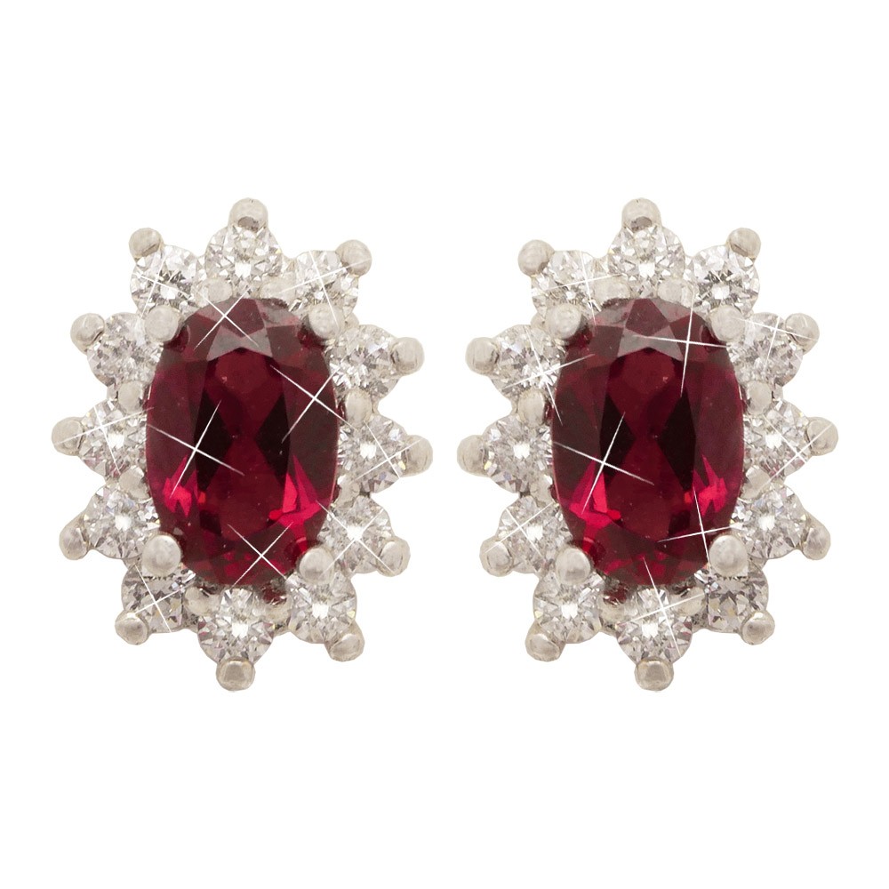 Crystalline Azuria Orecchini A Cerchio Con Cristalli - Placcati In Oro Rosa O Bianco 18ct, Ipoallergenici, Per Donne E Ragazze
