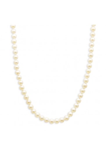 Collana Girocollo Perle Akoya Recarlo Chiusura Oro Bianco 18kt Regalo Sposa N35FCH01/AM55.6-42