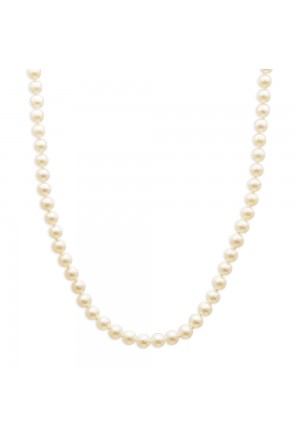 Collana Girocollo Perle Akoya Recarlo Chiusura Cuore Oro Bianco 18kt Regalo Sposa N35FCH01/AM55.6-42