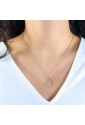 Collana Girocollo Ciondolo Cuore Oro Bianco 9kt Anallergico Fantasia Monile 7XGW4FM