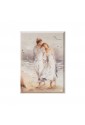 Quadro In Riva Al Mare Argento 925 Legno Misura 17x24 Regalo Matrimonio Acca QD.797