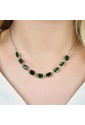 Collana Luca Barra Donna Acciaio Cristalli Verdi CK1923