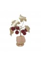 Vite Bonsai Mini Argentato Vetro Murano Pietra Naturale Quarzo Rosa Regalo Augurale Cristalloterapia CEO34RP