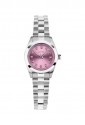 Orologio Polso Lowell Solo Tempo Cristalli Bianchi Quadrante Rosa PL5399-0500