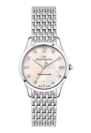 Orologio Philip Watch Grace Lady Solo Tempo Datario Quadrante Madreperla Diamanti Donna R8253208519