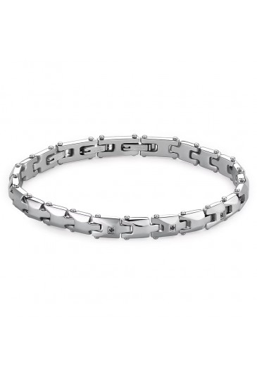 Bracciale Semirigido Brosway Backliner Acciaio Lucido Satinato Uomo BBC24