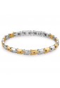 Bracciale Semirigido Brosway Backliner Acciaio Gold Lucido Satinato Uomo BBC25