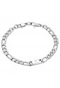 Bracciale Luca Barra Acciaio Anallergico Maglia Catena BA1033