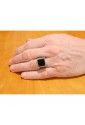 Anello Chevalier Onice Nero Argento 925 Brunito Fantasia Monile AXZDXFM