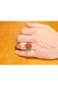 Anello Chevalier Pietra Rossa Ancora Argento Brunito Fantasia Monile F7LF8FM