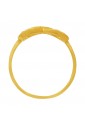 Anello Infinito Cristalli Oro Giallo 18KT Misura 14 Love Amore Fantasia Monile 7BOUNFM