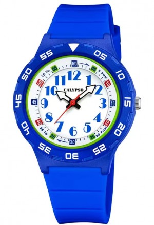 Orologio Calypso Analogico Solo Tempo Bambino Kids 10ATM Colore Azzurro K5828/4