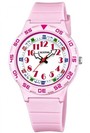 Orologio Calypso Analogico Solo Tempo Bambina Kids 10ATM Colore Rosa K5828/1