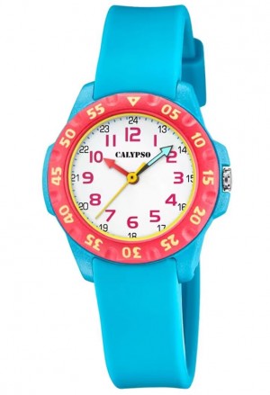 Orologio Calypso Analogico Solo Tempo Bambino Kids 10ATM Colore Celeste K5829/3