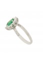 Anello Recarlo Smeraldo Verde Oro Bianco 18kt Diamanti Naturali R03CC017/SM040-14