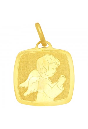 Ciondolo Angelo Custode Oro 18kt Gioiello Sac ro Regalo Battesimo Comunione Fantasia MonileJE3RSFM