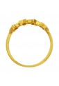 Anello Stelle Oro Giallo 18KT Misura 12 Stars Fantasia Monile KNDHMFM