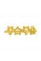 Anello Stelle Oro Giallo 18KT Misura 12 Stars Fantasia Monile KNDHMFM