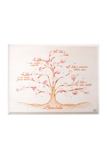 Quadro Albero Buona Vita Misura 15X20 Regalo Acca QD.102R