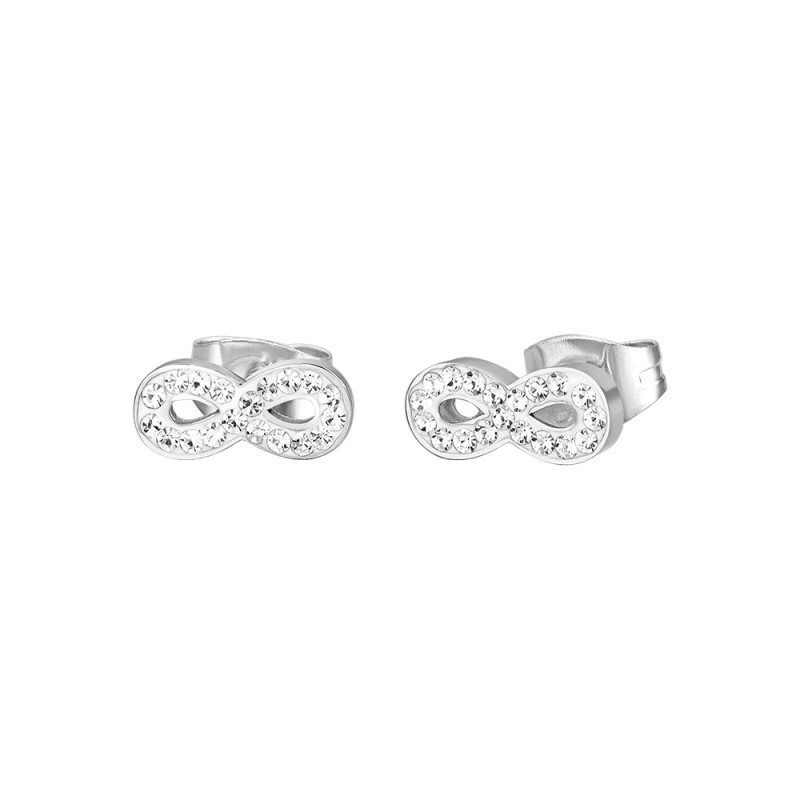 Philip Jones Orecchini A Barra Curva Argento Con Cristalli Zirconia: Eleganza Quotidiana In Una Pratica Pochette Regalo