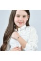 Bracciale Bambina Luca Barra Acciaio Farfalla Cristalli Rosa JB125