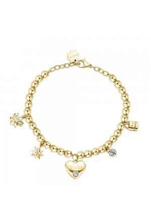 Bracciale Brosway Chakra Famiglia Sister Sorella Cuore Acciaio Gold BHKB168