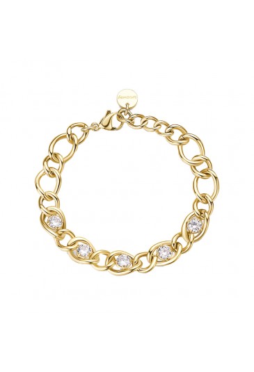 Brosway Bracciale Donna Ribbon In Acciaio E Cubic Zirconia | Collezione BBN40 | Finitura Oro 14K | Diametro 200 Mm - 3