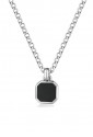 Collana Ink Onice Nero Acciaio Anallergico Natural Stone Uomo Brosway BIK126