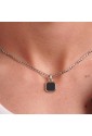 Collana Ink Onice Nero Acciaio Anallergico Natural Stone Uomo Brosway BIK126