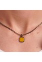 Collana Ink Occhio Di Tigre Acciaio Anallergico Natural Stone Brunito Uomo Brosway BIK128