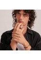 Anello Sigillo Ink Lapislazzuli Chevalier Acciaio Anallergico Dorato Misura 21 Uomo Brosway BIK130B