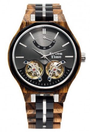 Orologio Legno Automatico Movimento A Vista Uomo Green Time ZW177A