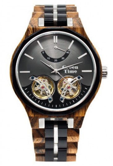 Orologio Legno Automatico Movimento A Vista Uomo Green Time ZW177A