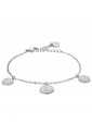 Bracciale Luca Barra Acciaio Cristalli Bianchi BK2587