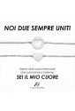 Kit Bracciali Coppia Luca Barra Acciaio Cuore Noi Due Sempre Uniti BK2576