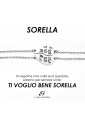 Kit Bracciali Coppia Luca Barra Acciaio Ti Voglio Bene Sorella BK2582