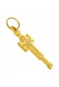 Crocefisso San Damiano Assisi San Francesco Oro Giallo 18kt Regalo Nascita Battesimo Misura Medium Fantasia Monile CTDYNFM