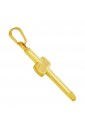 Crocefisso Oro Giallo 18kt Regalo Battesimo Nascita Protezione Fantasia Monile 3SGHWFM