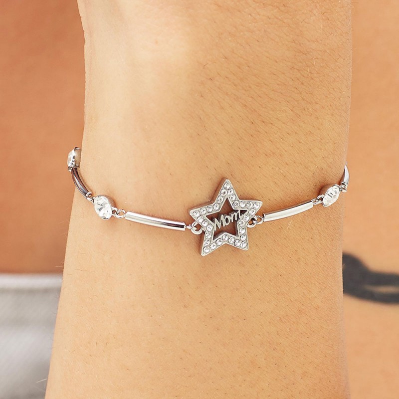 Brosway Bracciale Rigido Donna Chakra - Acciaio 316L Con Cristalli E Stella 'Mom' - Collezione BHKB161 - 3