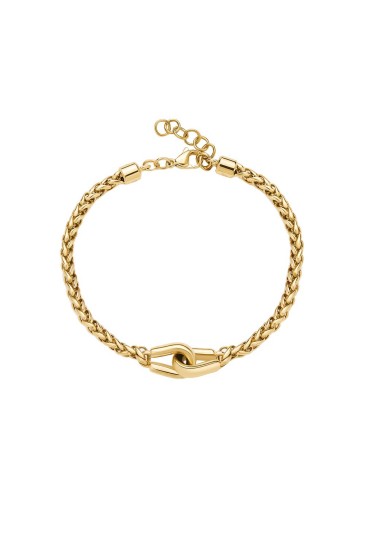 Bracciale Brosway Knocker Catena Spiga Acciaio Gold Uomo BKC27