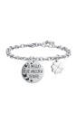 Bracciale Script Luca Barra Ciondolo Incisione Meglio Deve Ancora Venire Acciaio Anallergico BK2378