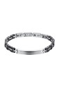 Bracciale Uomo Luca Barra Ceramica Nera Acciaio Anallergico BA1647