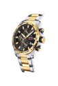 Orologio Festina Cronografo Quadrante Nero Datario Cinturino Acciaio Bicolore Uomo F20562/4