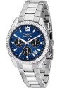 Orologio Sector Modello 240 Cronografo Chrono Datario Quadrante Blu Acciaio Misura 39 mm Uomo R3273640030
