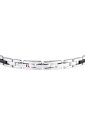 Bracciale Sector Acciaio Bicolore Ceramica Diamante Naturale Lunghezza 22cm Uomo SAFR47