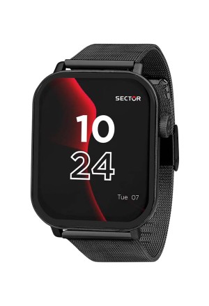 Smartwatch Orologio Sector S-07 Acciaio Cinturino Mesh Nero Misure 38 mm R3253552001
