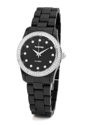 Orologio Brosway T-Color Nero Cristalli Policarbonato Cassa 31mm WTC14