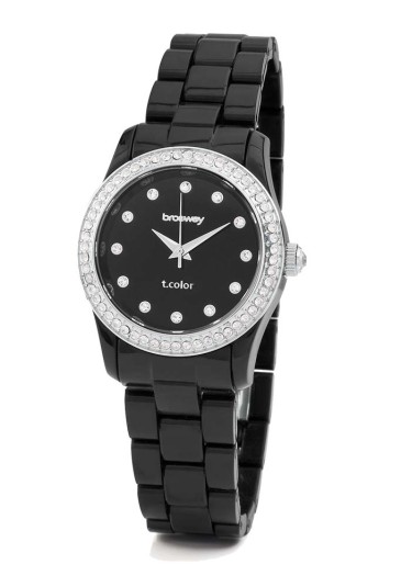 Orologio Brosway T-Color Nero Cristalli Policarbonato Cassa 31mm WTC14