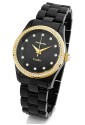 Orologio Brosway T-Color Nero Cristalli Policarbonato Ghiera Gold Cassa 36mm WTC71