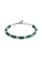 Bracciale Brosway Riptide Acciaio Malachite Verde Misura 19cm Uomo BTD010